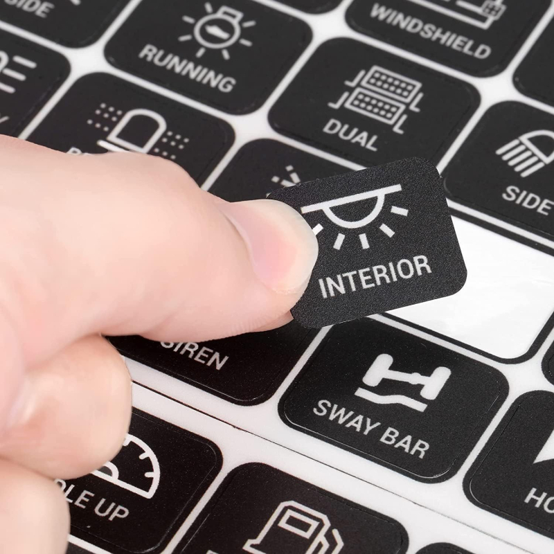 Flute lipdukas valdymo plokštei — savarankiškai lipnus, pritaikytas apdorojimas, medžiaga: lipdukas, tipas: kūno lipdukas, montavimas: klijavimas