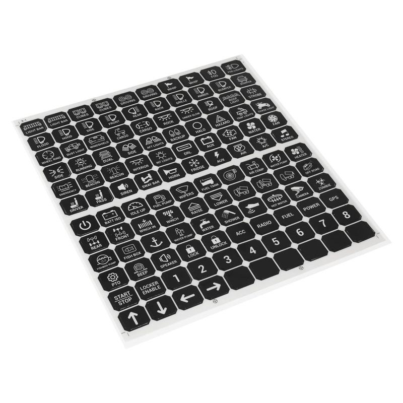 Flute lipdukas valdymo plokštei — savarankiškai lipnus, pritaikytas apdorojimas, medžiaga: lipdukas, tipas: kūno lipdukas, montavimas: klijavimas