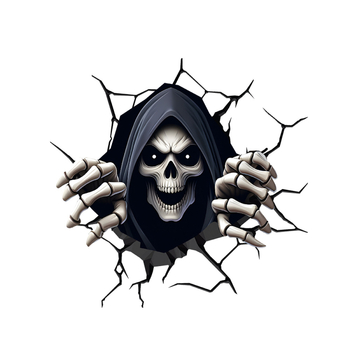 Automobilio lipdukas 3D siaubas – vandeniui atsparus dekoras karoseriui, lipnus užklijimas