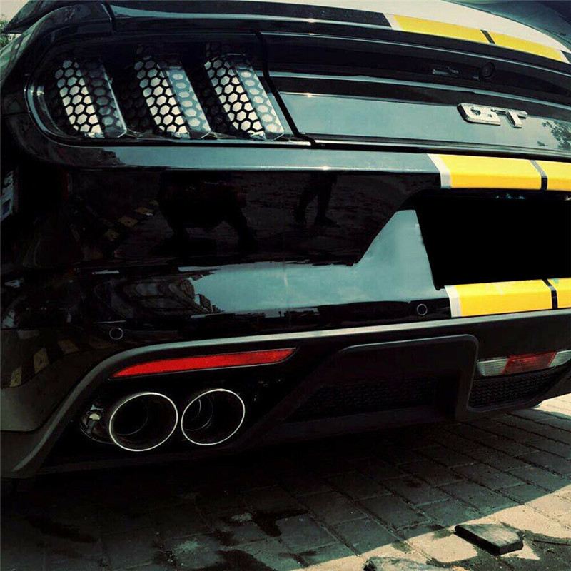 Ford Mustang automobiliui lipdukas, honeycomb dizaino užpakalinio žibinto dekoravimui, grafikos stilius, pritaikomas, popieriaus medžiaga