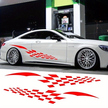 Langbeite εξωτερικό αυτοκόλλητο αμαξώματος - διακόσμηση ζώνης μέσης, μοτίβο φιγούρας, εγκατάσταση με κόλλα, αδειοδοτημένη ιδιωτική ετικέτα