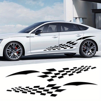 Langbeite εξωτερικό αυτοκόλλητο αμαξώματος - διακόσμηση ζώνης μέσης, μοτίβο φιγούρας, εγκατάσταση με κόλλα, αδειοδοτημένη ιδιωτική ετικέτα