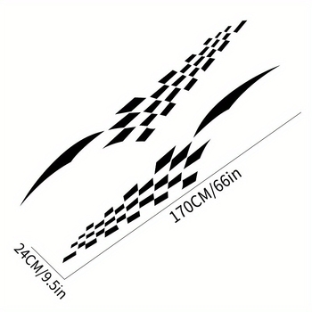 Langbeite εξωτερικό αυτοκόλλητο αμαξώματος - διακόσμηση ζώνης μέσης, μοτίβο φιγούρας, εγκατάσταση με κόλλα, αδειοδοτημένη ιδιωτική ετικέτα