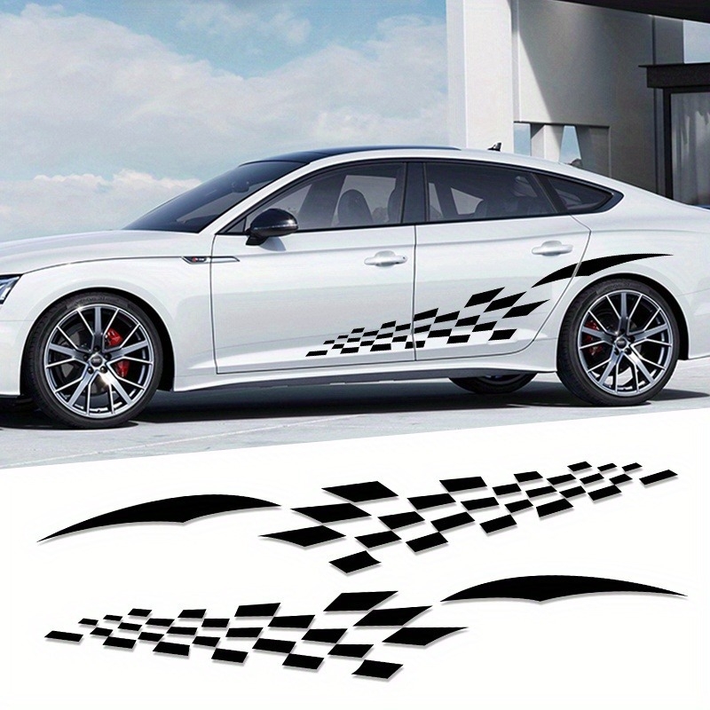 Langbeite εξωτερικό αυτοκόλλητο αμαξώματος - διακόσμηση ζώνης μέσης, μοτίβο φιγούρας, εγκατάσταση με κόλλα, αδειοδοτημένη ιδιωτική ετικέτα