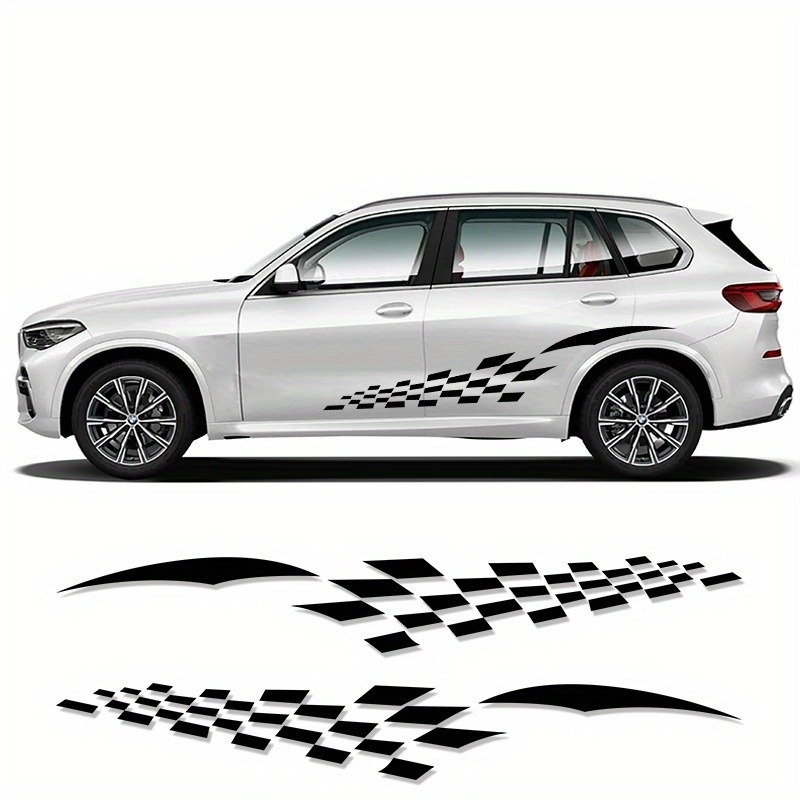 Langbeite εξωτερικό αυτοκόλλητο αμαξώματος - διακόσμηση ζώνης μέσης, μοτίβο φιγούρας, εγκατάσταση με κόλλα, αδειοδοτημένη ιδιωτική ετικέτα