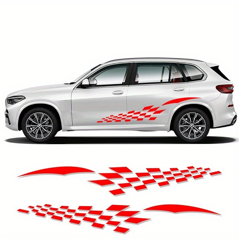 Langbeite εξωτερικό αυτοκόλλητο αμαξώματος - διακόσμηση ζώνης μέσης, μοτίβο φιγούρας, εγκατάσταση με κόλλα, αδειοδοτημένη ιδιωτική ετικέτα