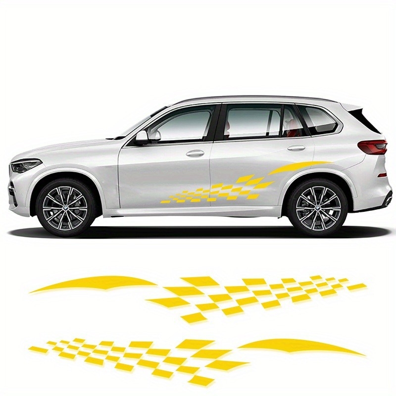 Langbeite εξωτερικό αυτοκόλλητο αμαξώματος - διακόσμηση ζώνης μέσης, μοτίβο φιγούρας, εγκατάσταση με κόλλα, αδειοδοτημένη ιδιωτική ετικέτα