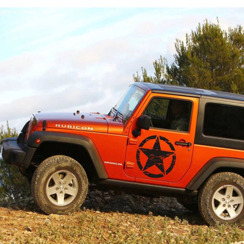 Αυτοκόλλητο καπό αυτοκινήτου Yuecai, βινύλιο, πεντακόρυφος αστέρας με τραϊμπαλ μοτίβο, αυτοκόλλητη τοποθέτηση