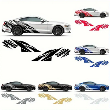 Ανώνυμο πλαϊνό αυτοκόλλητο αυτοκινήτου για σπορ αυτοκίνητα, εγκατάσταση με αυτοκόλλητο, υλικό: αυτοκόλλητο, μοτίβο: όπως φαίνεται, δυνατότητα προσαρμογής