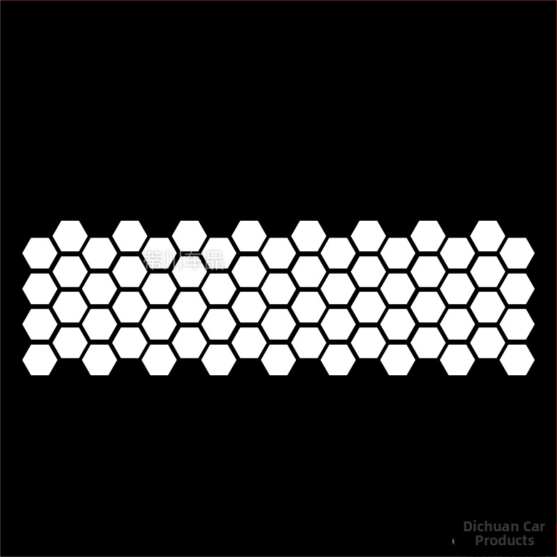 Kashes αυτοκόλλητο για το σώμα αυτοκινήτου με μοτίβο μελισσοκυψέλης, τοποθέτηση με κόλλα