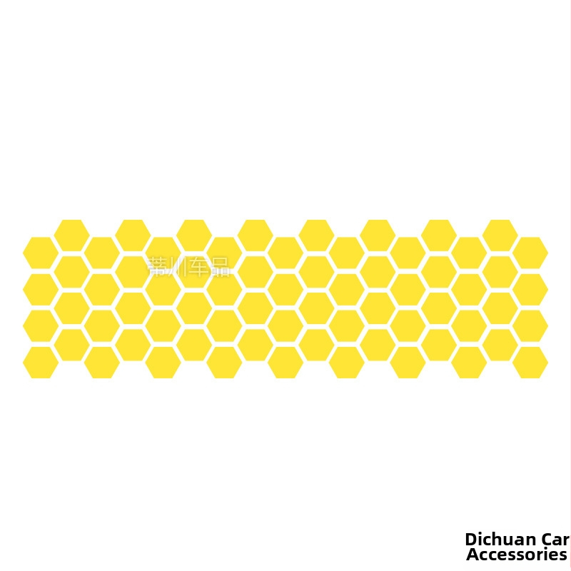 Kashes αυτοκόλλητο για το σώμα αυτοκινήτου με μοτίβο μελισσοκυψέλης, τοποθέτηση με κόλλα