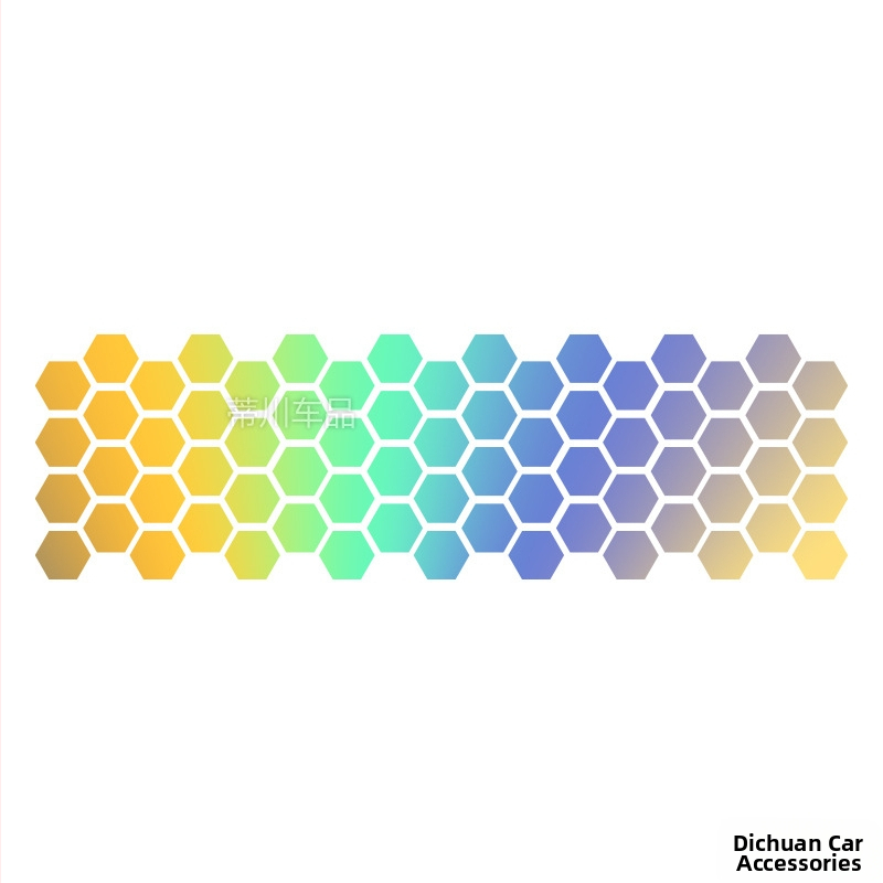 Kashes αυτοκόλλητο για το σώμα αυτοκινήτου με μοτίβο μελισσοκυψέλης, τοποθέτηση με κόλλα