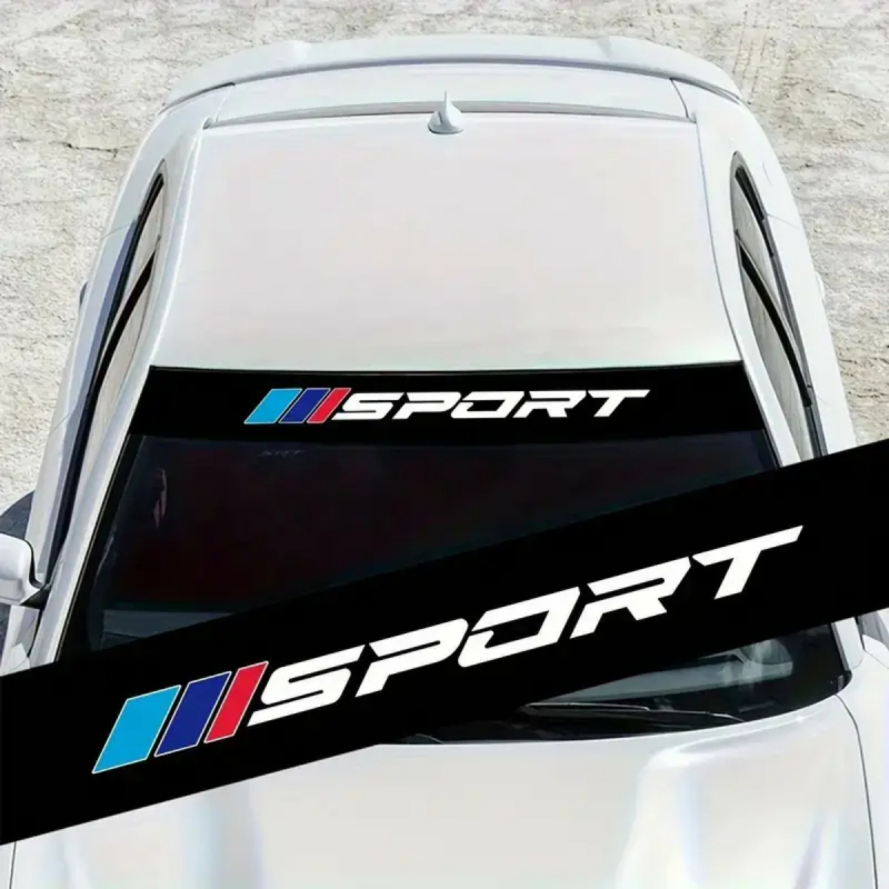 Προσαρμοζόμενος εμπρός αυτοκόλλητο για το γυάλινο SUV – Ανακλαστικά γράμματα, αυτοκόλλητο, σχέδιο: όπως φαίνεται