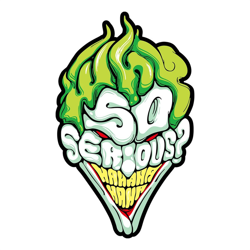 Αυτοκόλλητο κράνους μοτοσικλέτας με κλόουν σχέδιο и ανακλαστικό φινίρισμα – τύπος: αυτοκόλλητο σώματος; υλικό: αυτοκόλλητο; μοτίβο: όπως φαίνεται στην εικόνα; επεξεργασία: χωρίς παραμετροποίηση