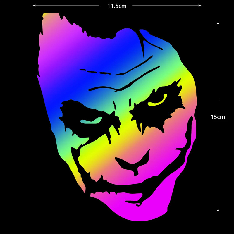 Αυτοκόλλητο κράνους μοτοσικλέτας με κλόουν σχέδιο и ανακλαστικό φινίρισμα – τύπος: αυτοκόλλητο σώματος; υλικό: αυτοκόλλητο; μοτίβο: όπως φαίνεται στην εικόνα; επεξεργασία: χωρίς παραμετροποίηση