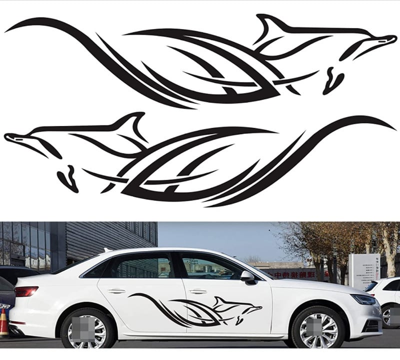 Αυτοκόλλητο σώματος αυτοκινήτου για Audi A3–A8 – προσαρμόσιμος γραφικός decal, Mi shule, υλικό: χαρτί