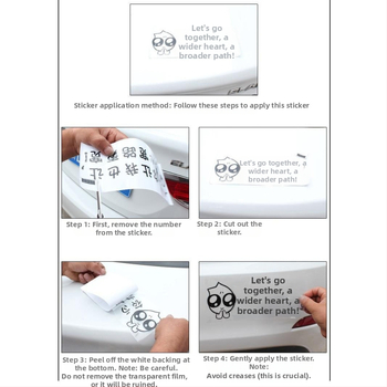 Κολλητικό αυτοκινήτου με κείμενο, Snowwood πολυαιθυλένιο, δυνατότητα προσαρμογής