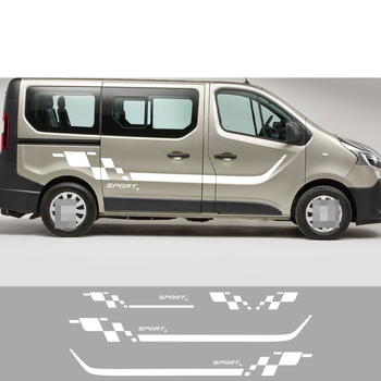 Milvere Αυτοκόλλητο σώματος για Renault Trafic MK2/MK3 — Γραφικά μοτίβα, Κόλλα τύπου πάστα, Εφαρμογή