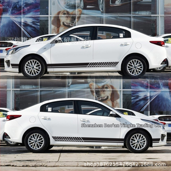 Ετικέτα πλευρικού καπακιού αυτοκινήτου με αγωνιστικές ρίγες (Y-101, Universal) – βινύλιο, ισχυρή πρόσφυση, παραμετροποιήσιμο, για πλευρικό καπάκι αυτοκινήτου