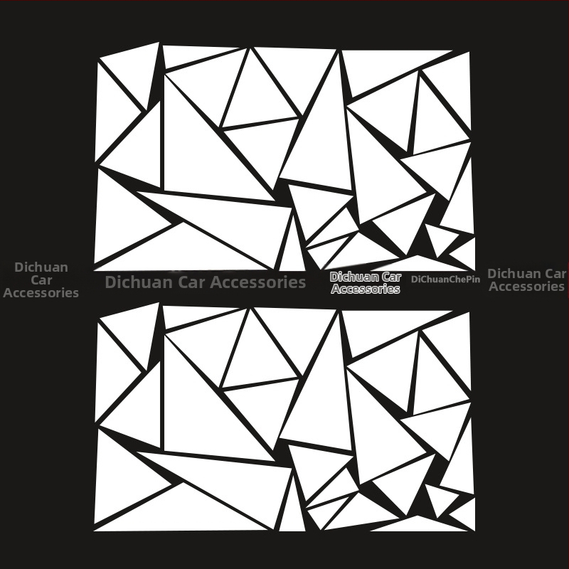 Kasusi γεωμετρικό τρίγωνο αυτοκόλλητο για το αμάξωμα με αυτοκόλλητο βινύλιο – DIY decal