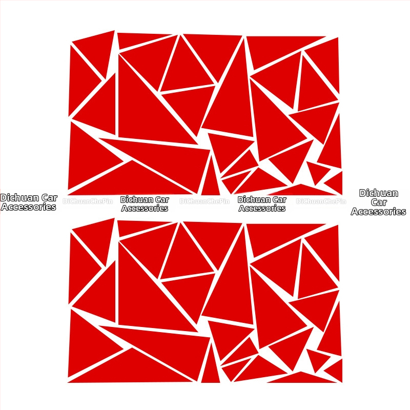 Kasusi γεωμετρικό τρίγωνο αυτοκόλλητο για το αμάξωμα με αυτοκόλλητο βινύλιο – DIY decal