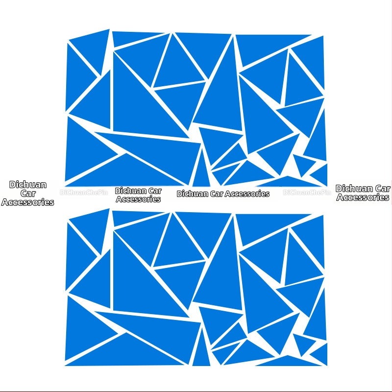 Kasusi γεωμετρικό τρίγωνο αυτοκόλλητο για το αμάξωμα με αυτοκόλλητο βινύλιο – DIY decal