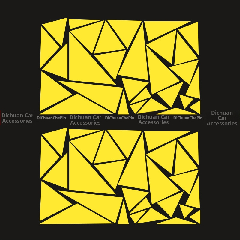 Kasusi γεωμετρικό τρίγωνο αυτοκόλλητο για το αμάξωμα με αυτοκόλλητο βινύλιο – DIY decal