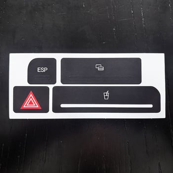 Body sticker για Audi A4 B6/B7, A6, A2, A3 – επισκευή κουμπιών με στικέρ, εγκατάσταση με κόλλα, υλικό: στικέρ