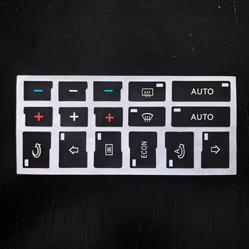 Body sticker για Audi A4 B6/B7, A6, A2, A3 – επισκευή κουμπιών με στικέρ, εγκατάσταση με κόλλα, υλικό: στικέρ