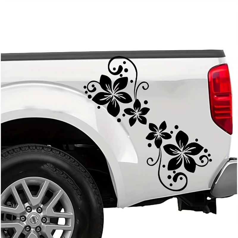 Αυτοκόλλητο σώματος με μοτίβο λουλουδιών-κουκκίδων, αδιάβροχο, UV-ανθεκτικό, αυτοκόλλητη τοποθέτηση