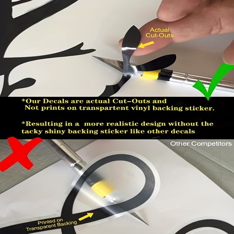 Αυτοκόλλητο σώματος με μοτίβο λουλουδιών-κουκκίδων, αδιάβροχο, UV-ανθεκτικό, αυτοκόλλητη τοποθέτηση