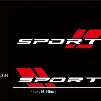 Shenwinfy Sport Letter Decal για το πλαϊνό μέρος φορτηγού – βινύλιο αυτοκόλλητο σώματος, τύπος κόλλας, μοτίβο 1, Μάρκα Sticky World