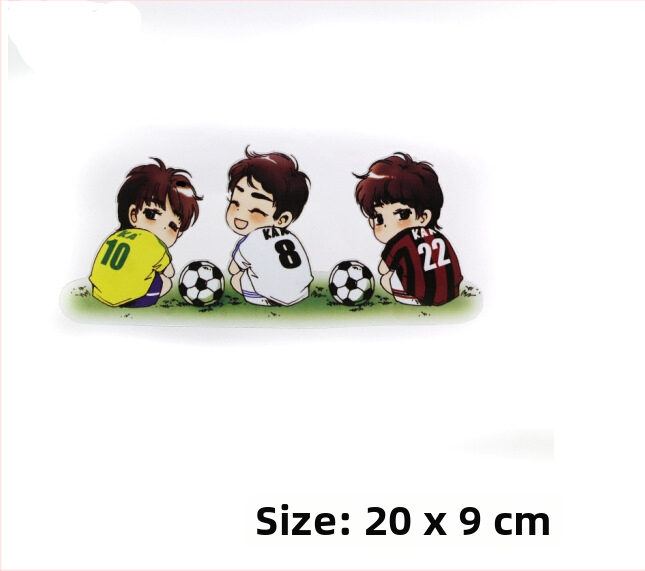 Αυτοκόλλητο αμαξώματος αυτοκινήτου, 3D υλικό, καρτούν σχέδιο, ισχυρή πρόσφυση, κατάλληλο για αυτοκίνητα