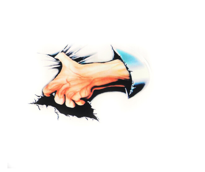 Αυτοκόλλητο αμαξώματος αυτοκινήτου, 3D υλικό, καρτούν σχέδιο, ισχυρή πρόσφυση, κατάλληλο για αυτοκίνητα