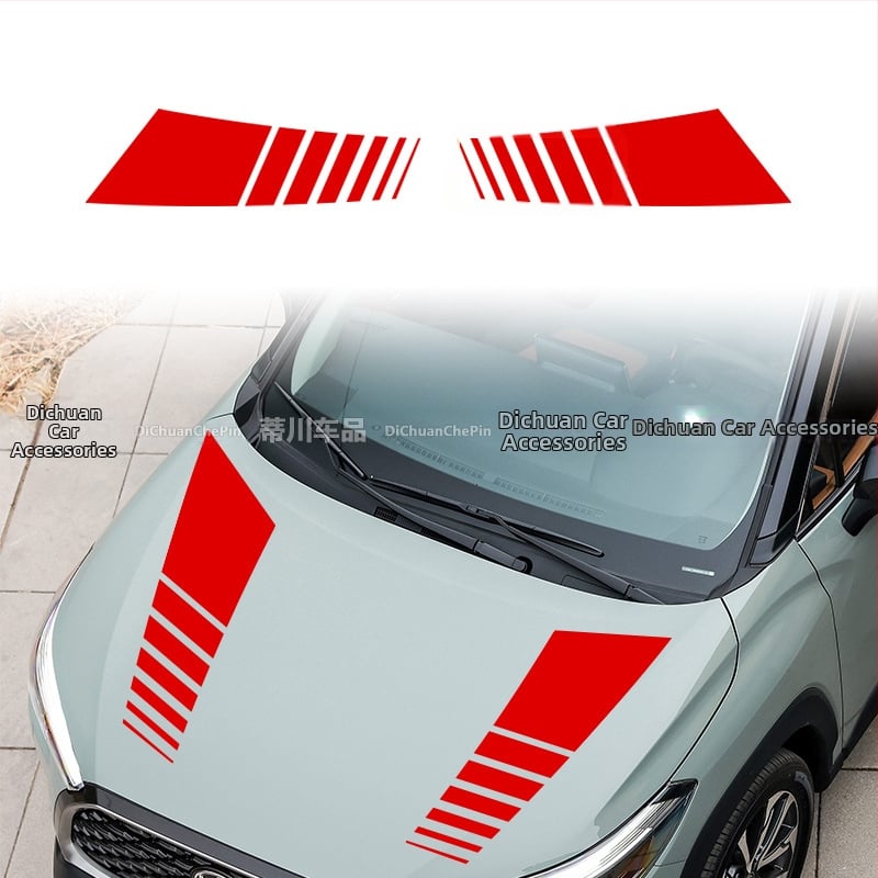 Kasusi Nálepka na kapotu pre Ford F-150 – Geometrický vzor, Samolepiaca verzia, Nálepka na karosériu