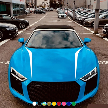 Βινύλ στικέρ καπό αυτοκινήτου με μοτίβ latte art, μέγεθος 97×25.2 cm, αυτοκόλλητη τοποθέτηση