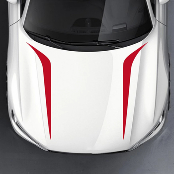 Βινύλ στικέρ καπό αυτοκινήτου με μοτίβ latte art, μέγεθος 97×25.2 cm, αυτοκόλλητη τοποθέτηση