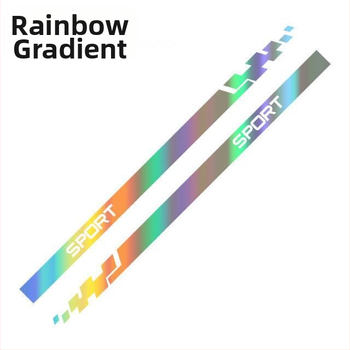 Πλευρικός αυτοκόλλητος λωρίδας αυτοκινήτου — Προσαρμόσιμο διακοσμητικό για ολόκληρο το αυτοκίνητο, Αντι-σύγκρουσης κόλλα, Εγκατάσταση με βεντούζα, Card Vernon Cool Sticker