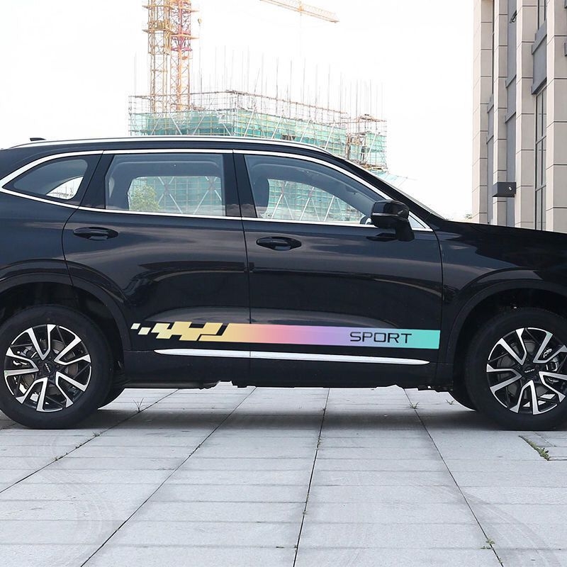 Πλευρικός αυτοκόλλητος λωρίδας αυτοκινήτου — Προσαρμόσιμο διακοσμητικό για ολόκληρο το αυτοκίνητο, Αντι-σύγκρουσης κόλλα, Εγκατάσταση με βεντούζα, Card Vernon Cool Sticker