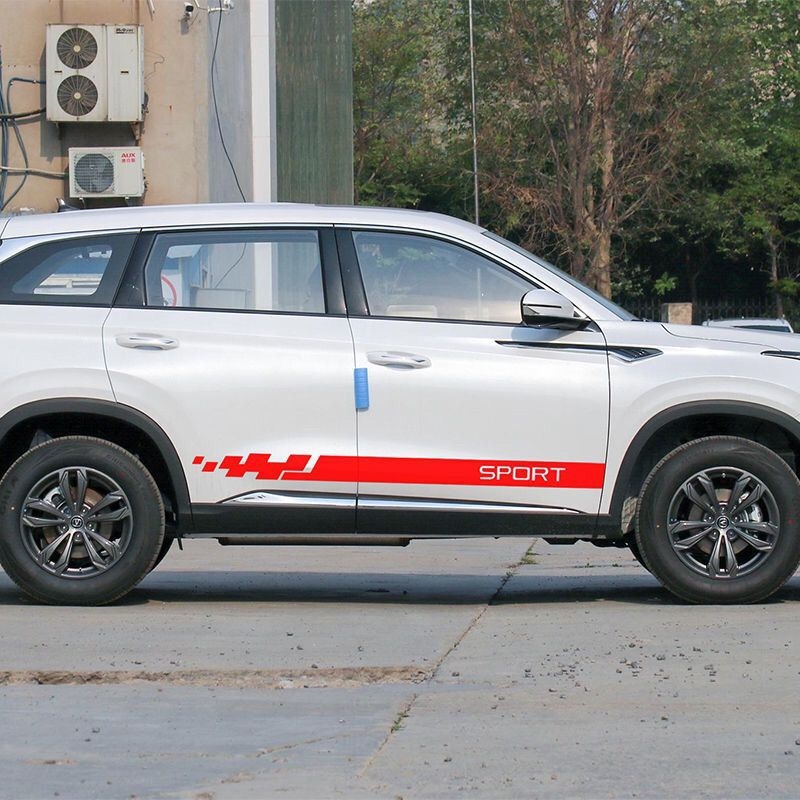 Πλευρικός αυτοκόλλητος λωρίδας αυτοκινήτου — Προσαρμόσιμο διακοσμητικό για ολόκληρο το αυτοκίνητο, Αντι-σύγκρουσης κόλλα, Εγκατάσταση με βεντούζα, Card Vernon Cool Sticker