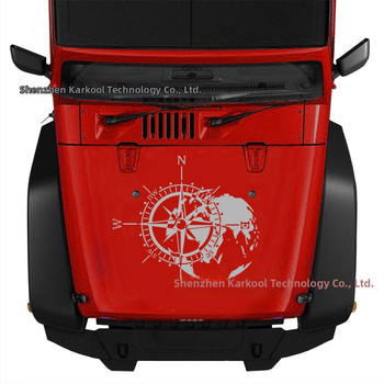 Karlor Compass pašlīmējošā auto uzlīme motora pārsega Jeep Wrangler
