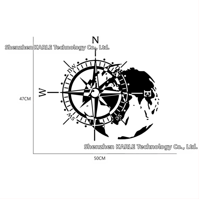 Karlor Compass nálepka na kapotu pre Jeep Wrangler – PVC lepiaca auto dekorácia