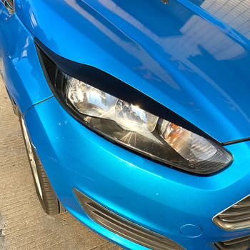 Ford Fiesta MK6.5 priekšējā lukturi uzacu dekoratīvā lenta (2013-2017) - AMP-Z ABS, spēcīga piestiprināšana, piemērots lukturiem