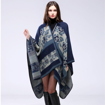 Κομψό γυναικείο φουλάρι με φλοράλ μοτίβο, συνθετικό κασμίρ, Jacquard ύφανση, ζεστό, αξεσουάρ για όλες τις εποχές