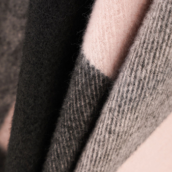 Φουλάρι unisex καρό με φούντες, φθινοπωρινό/χειμερινό, πολυεστέρας