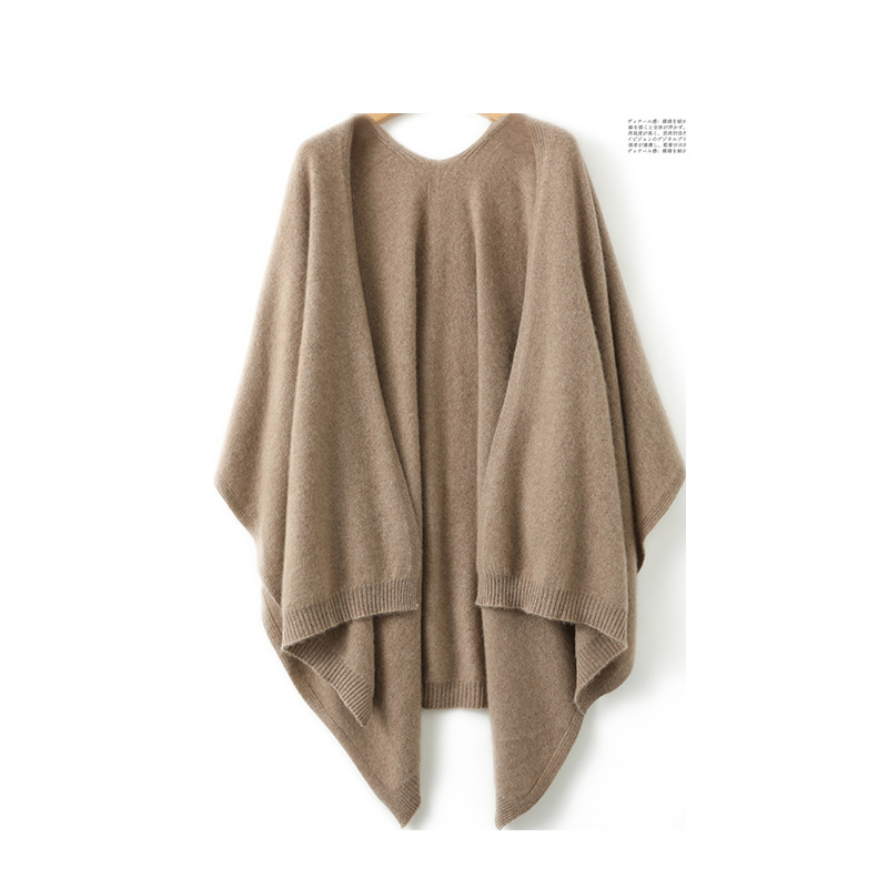 Μεγάλο μάλλινο φουλάρι με ρετρό στυλ, μονόχρωμο μοτίβο, ζεστό για το φθινόπωρο, περιεκτικότητα μαλλιού >96%