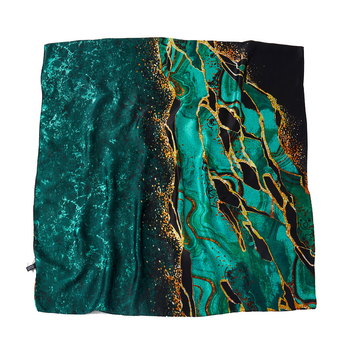 Μοντέρνο φουλάρι: συνθετικό μετάξι, επίπεδη ύφανση, επεξεργασία tie-dye, πολυλειτουργικός σχεδιασμός, ποικιλία σχεδίων