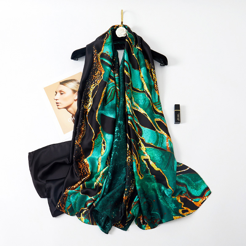 Μοντέρνο φουλάρι: συνθετικό μετάξι, επίπεδη ύφανση, επεξεργασία tie-dye, πολυλειτουργικός σχεδιασμός, ποικιλία σχεδίων