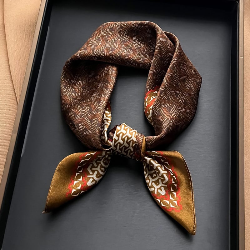 Chengpin Show ανδρικό μεταξωτό φουλάρι από μουριά, μικρό τετράγωνο φουλάρι, απλό ύφαντό, άνοιξη συλλογή, προσωπικό μόδας στυλ