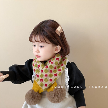 Βρεφικός κασκόλ από βαμβάκι, πλεγμένος με warp knitting, με λειτουργία αυτοθερμανσης, Jiami, φρέσκο και γλυκό ύφος.